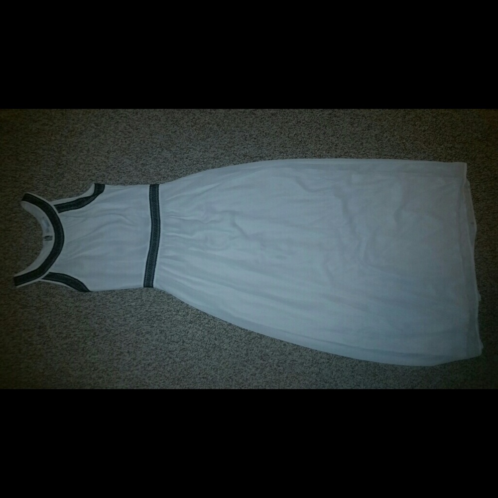 Long off white dress